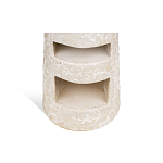 Керамический столик с деревянной столешницей "Пешка" варинант исполнения - 4 | Loft Concept в Казани