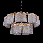 Люстра двухъярусная с текстурными овальными абажурами Splendor Palace Style варинант исполнения - 2 | Loft Concept в Казани