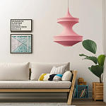 Подвесной вязаный розовый светильник «Моника» варинант исполнения - 4 | Loft Concept в Казани