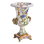 Ваза из фарфора с бронзовыми Овнами Bronze Aries варинант исполнения - 3 | Loft Concept в Казани