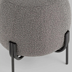 Пуф в ткани букле темно-серого цвета Pikelet варинант исполнения - 4 | Loft Concept в Казани