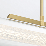 Подвесной светильник линейный золотого цвета с длинной цилиндрической стеклянной трубкой Eurofase варинант исполнения - 7 | Loft Concept в Казани