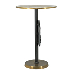 Столик приставной с абстрактным основанием и акцентом в виде золотистого диска Heavenly Space варинант исполнения - 4 | Loft Concept в Казани
